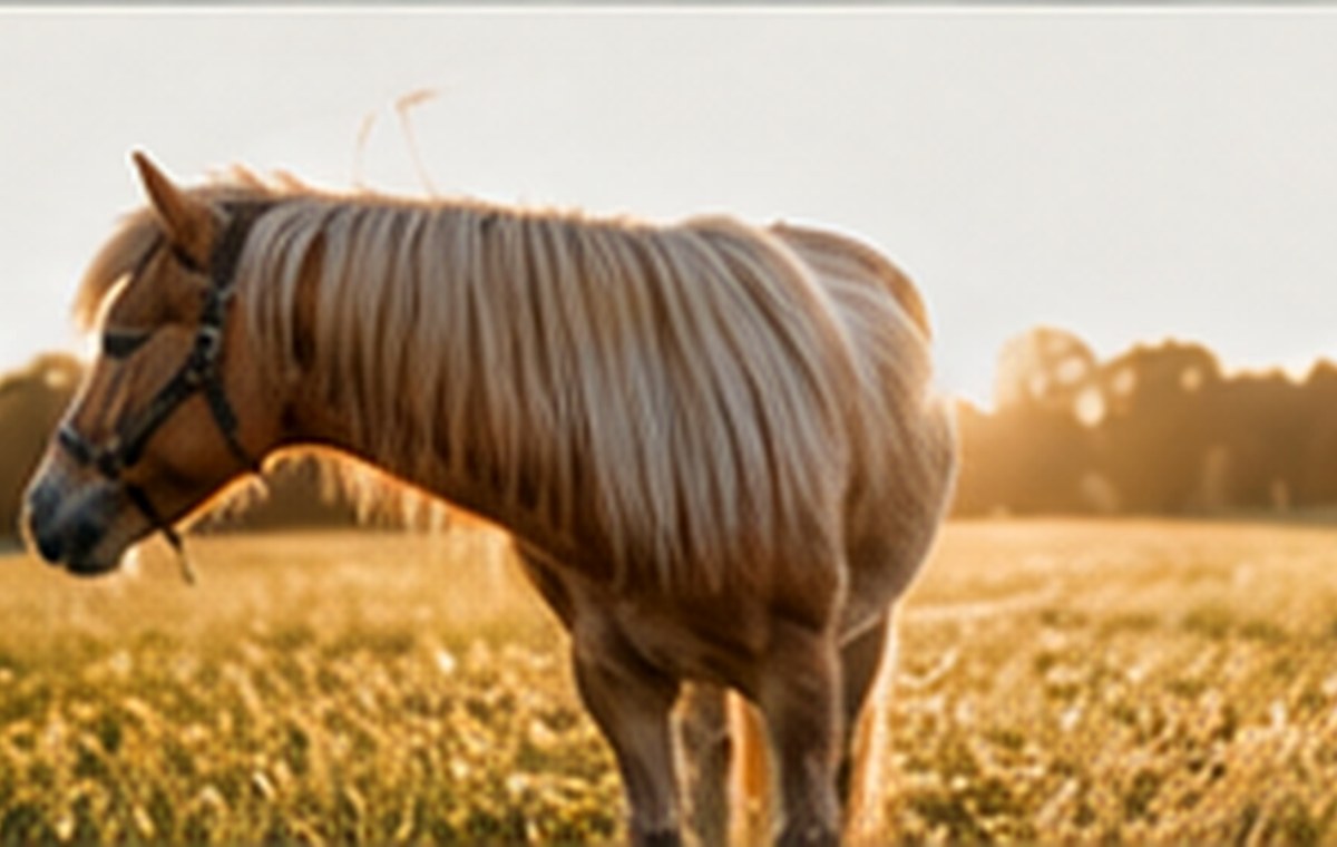 Spaziergang mit einem Pony